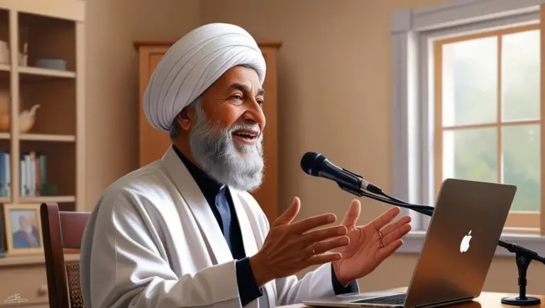 Ustadz bersorban berdakwah di media sosial sepertu youtube, facebook,